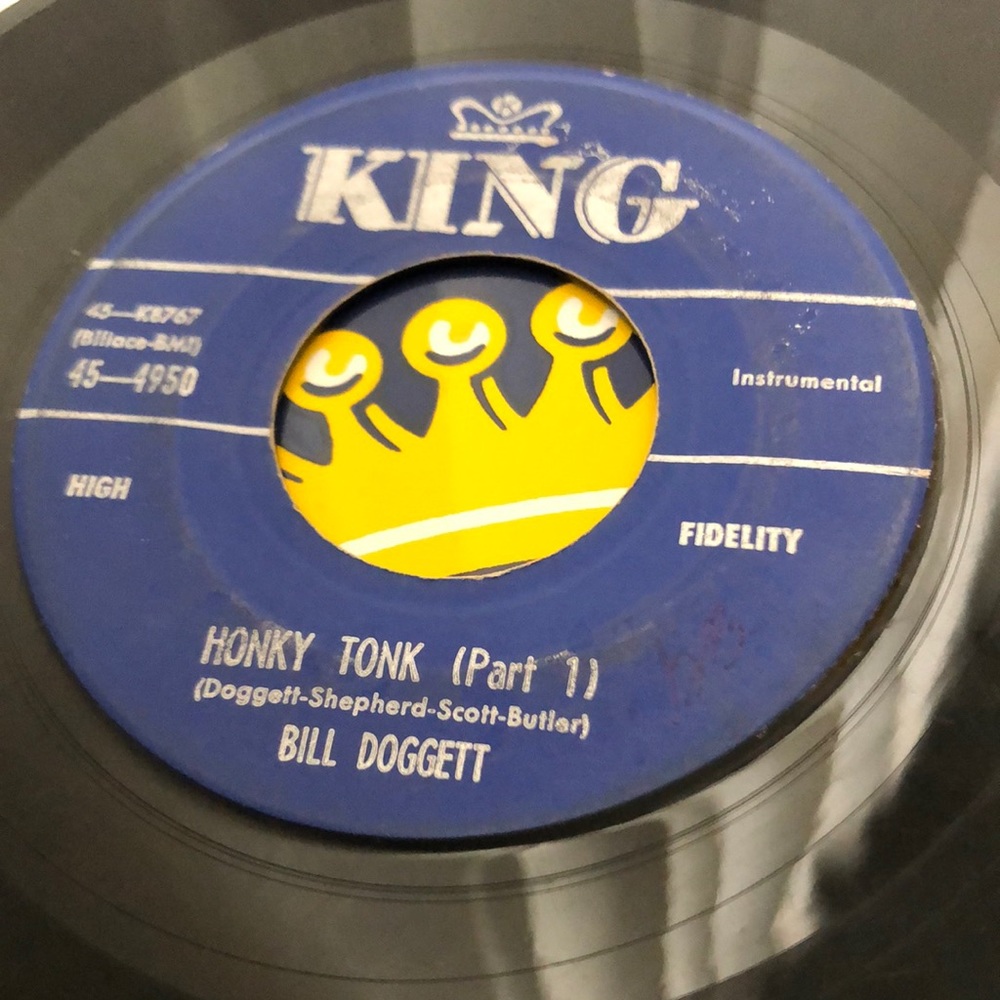 Bill Doggett Honky Tonk Vinyl 45 Record '56